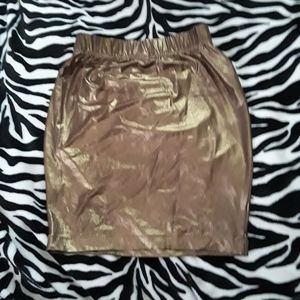 Xhilaration Metallic Gold bodycon high waist skirt